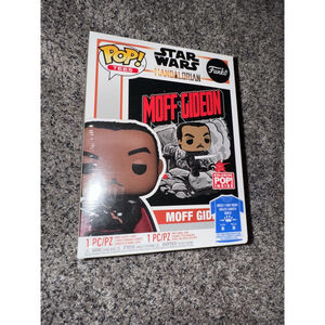 Star Wars Mandalorian, Moff Gideon Funko pop and Medium tee new never opened